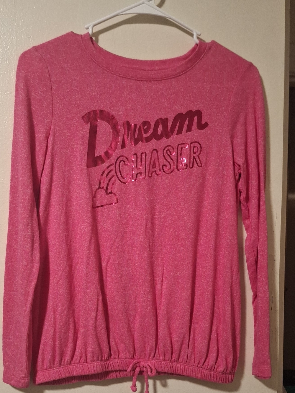 Cat & Jack Hot Pink 'Dream Chaser' Long Sleeve Top